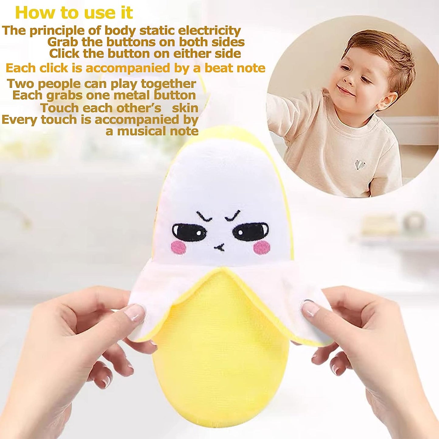 Musical Banana Piano Plush: Interactive Early Learning Toy