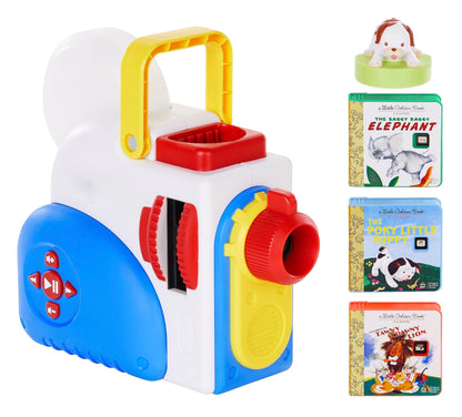 Story Dream Machine Starter Set, Storytime, Books, Little Golden Book, Audio Play, The Poky Little Puppy Character, Nightlight, Toy Gift for Toddlers and Kids Girls Boys Ages 3+
