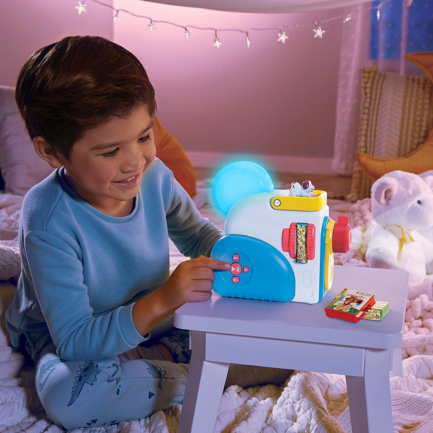 Story Dream Machine Starter Set, Storytime, Books, Little Golden Book, Audio Play, The Poky Little Puppy Character, Nightlight, Toy Gift for Toddlers and Kids Girls Boys Ages 3+