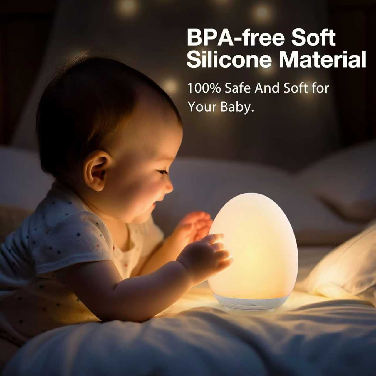 Egg Baby Night Light with 7 Dimmable Colors