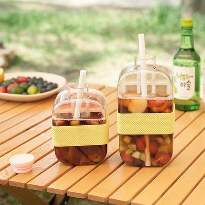 Water Bottle with Ice Tray 2-in-1