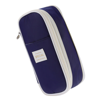 Large Capacity Double-Layer Macaron Stationery Box