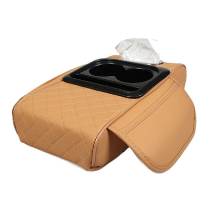 Multifunctional PU Leather Car Armrest Box Mat