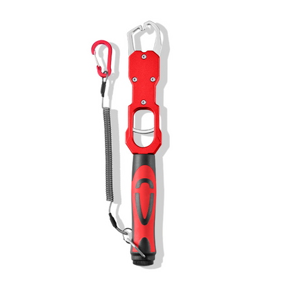 🎁Father's Day Gift 2-in-1 Fish Gripper with Scale, Aircraft-Grade Aluminum Alloy Heavy Duty Fish Lip Holder, 40lb Load Bearing Anti-Slip 360° Swivel Handle, Corrosion Resistant Fishing Tool for Fresh Saltwater Angler Dad