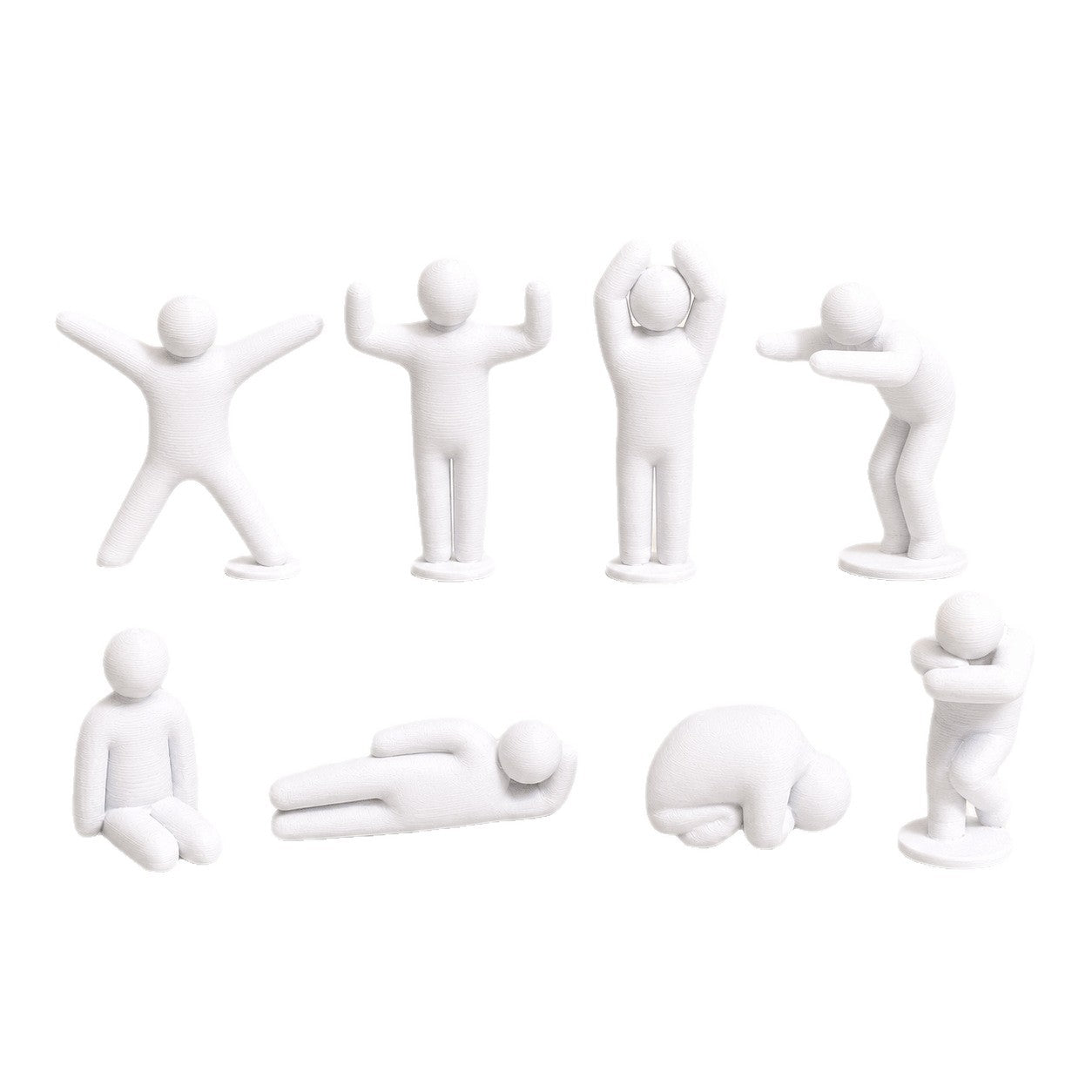 Paintable Meccha Chameleon Ultimate 3D Figure Pack 8 Pcs