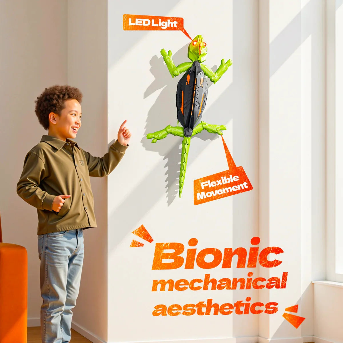 Wall Climbing Lizard RC Toy for Kids Boys Girls Indoor