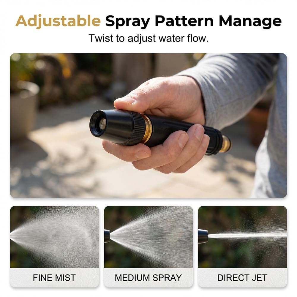 Father's Day Special: High-Pressure Expandable Garden Hose with 10X Spray Nozzle System