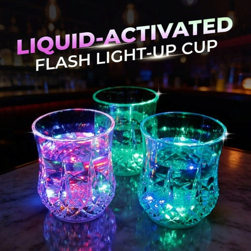 Liquid-Activated Flash Light-Up Cup
