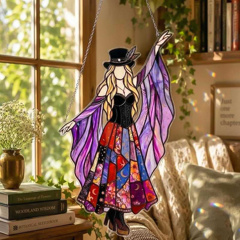 💥💃 Stevie Nicks 🤘 Handmade Spinning Suncatcher Boho Home Decor