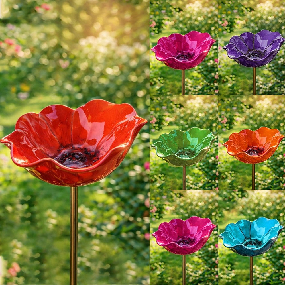 🎁 A Meaningful Garden Gift 50% Off--🎁Handmade Metal Flower Garden Stake🐦