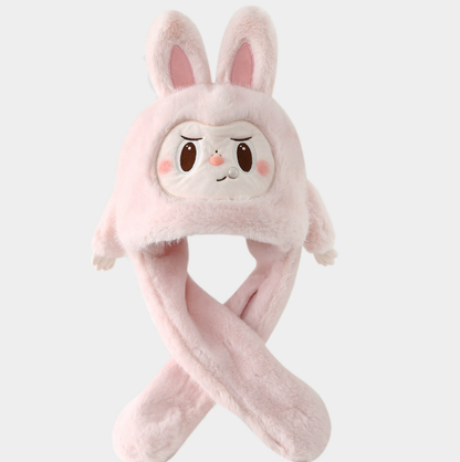 The "Snot Bubble" Monster: Ultra-Plush 2-in-1 Winter Hoodie Scarf for Kids (Age 3-12)