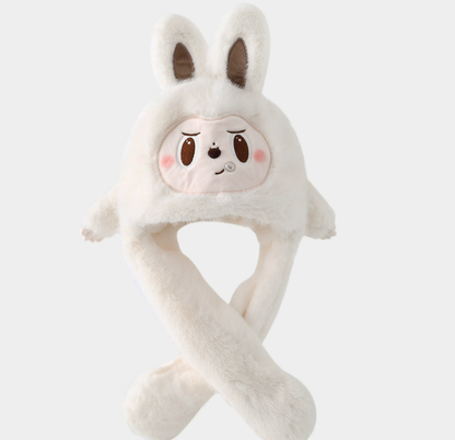 The "Snot Bubble" Monster: Ultra-Plush 2-in-1 Winter Hoodie Scarf for Kids (Age 3-12)