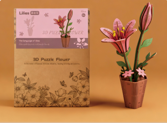 3D Wooden Flower Puzzle -BUY 1 GET 1 FREE