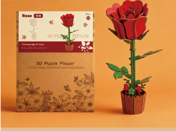 3D Wooden Flower Puzzle -BUY 1 GET 1 FREE