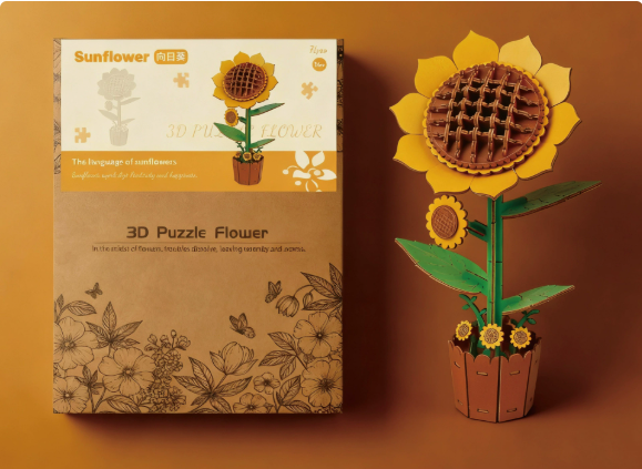 3D Wooden Flower Puzzle -BUY 1 GET 1 FREE