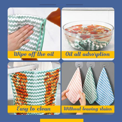🧽 Microfiber Cleaning Cloths – Super Absorbent, Lint-Free & Reusable for All Surfaces 🧼