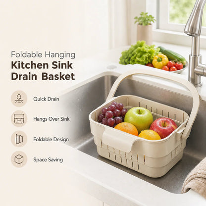 Foldable Hanging Kitchen Sink Drain Basket