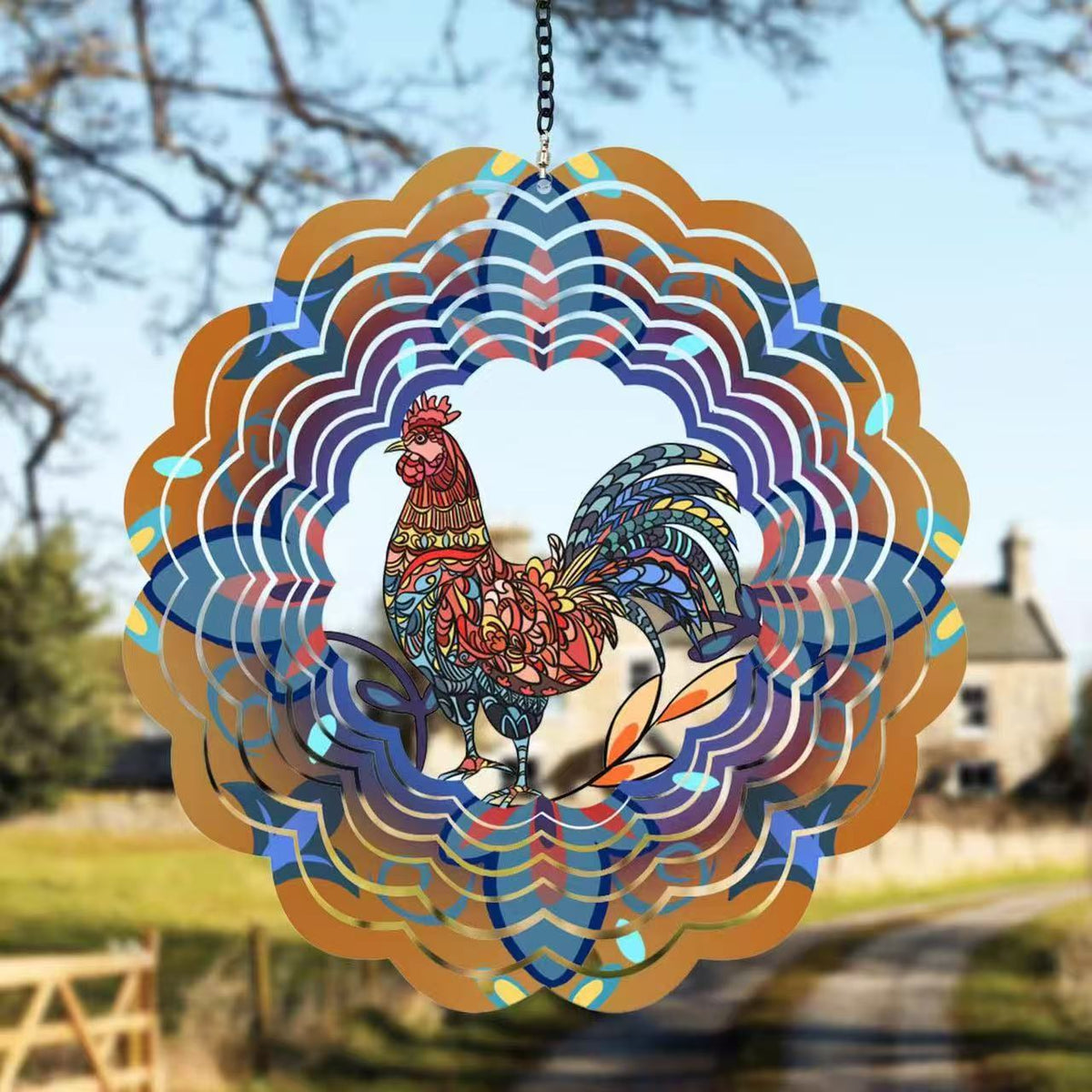 🎐 3D Rotating Wind Chime – Kinetic Hanging Wind Spinner for Garden, Balcony & Outdoor Decor