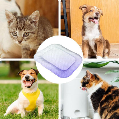 Ice Silk Pet Cooling Mat – Breathable Summer Cooling Bed for Dogs & Cats