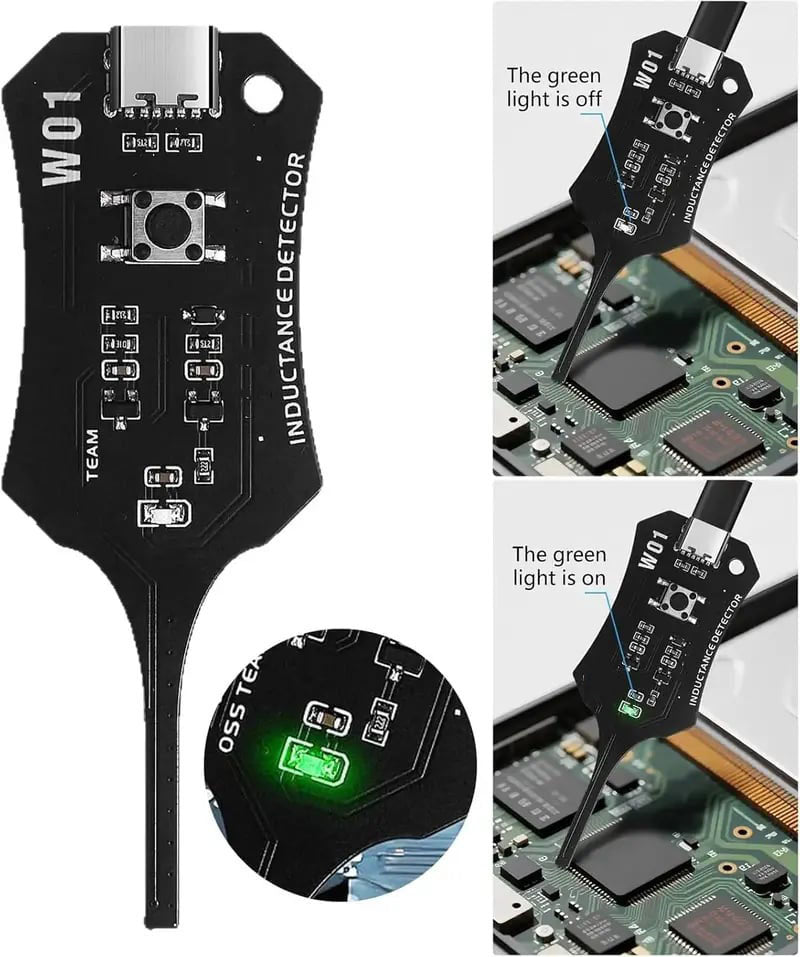 Type-C Motherboard Inductance Tester – Portable Circuit Board Coil Detector for Quick Troubleshooting