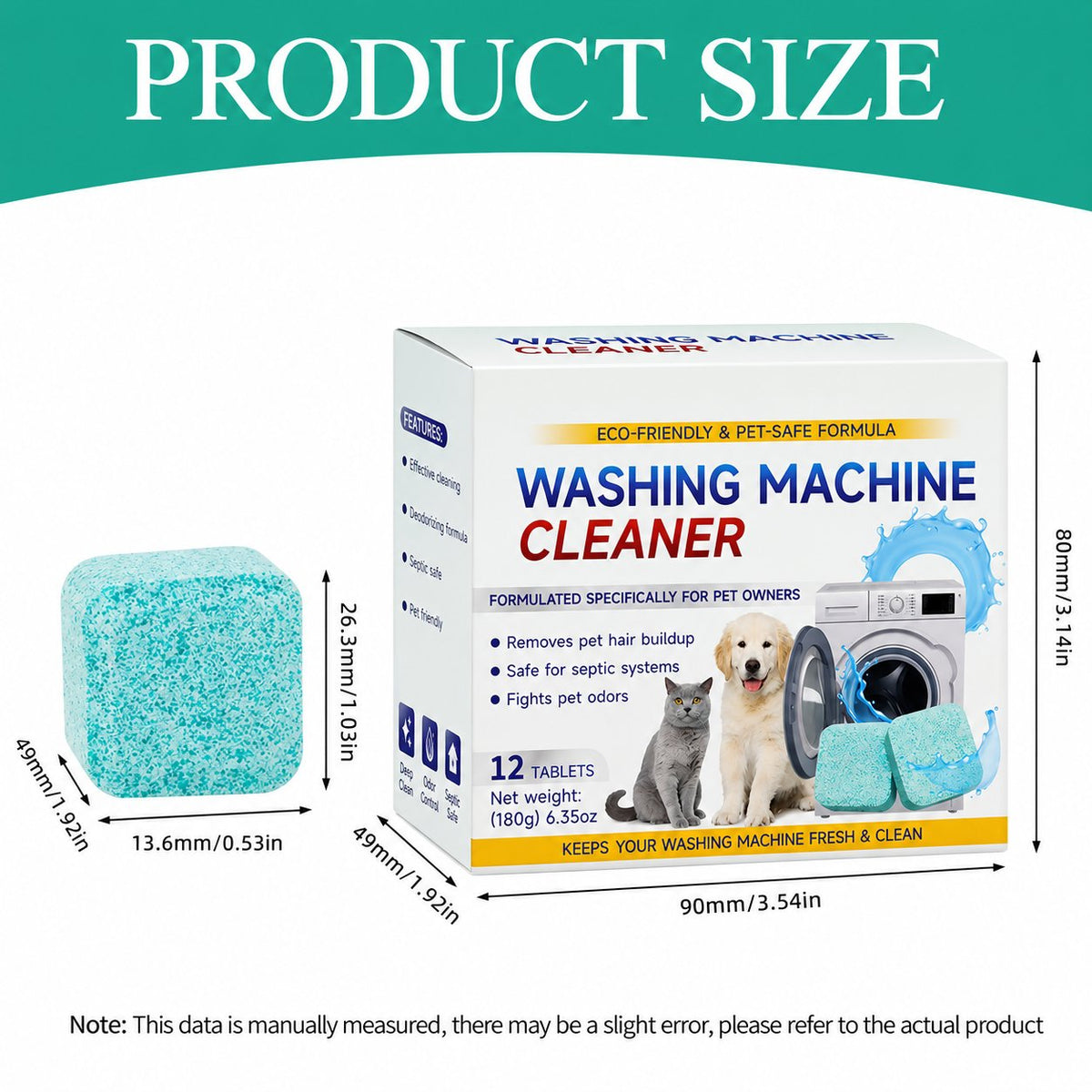 Washing Machine Cleaner Tablets 12 pack
