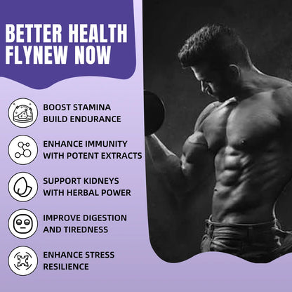 FLYNEW Shilajit Capsules – Pure Himalayan Resin with 85+ Trace Minerals -A0031