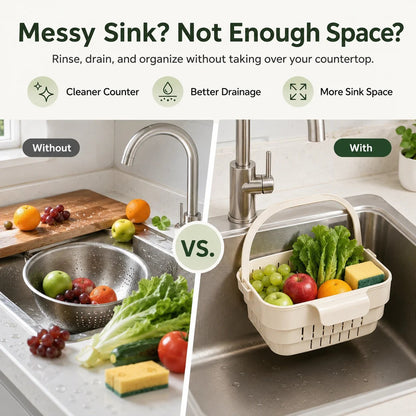 Foldable Hanging Kitchen Sink Drain Basket