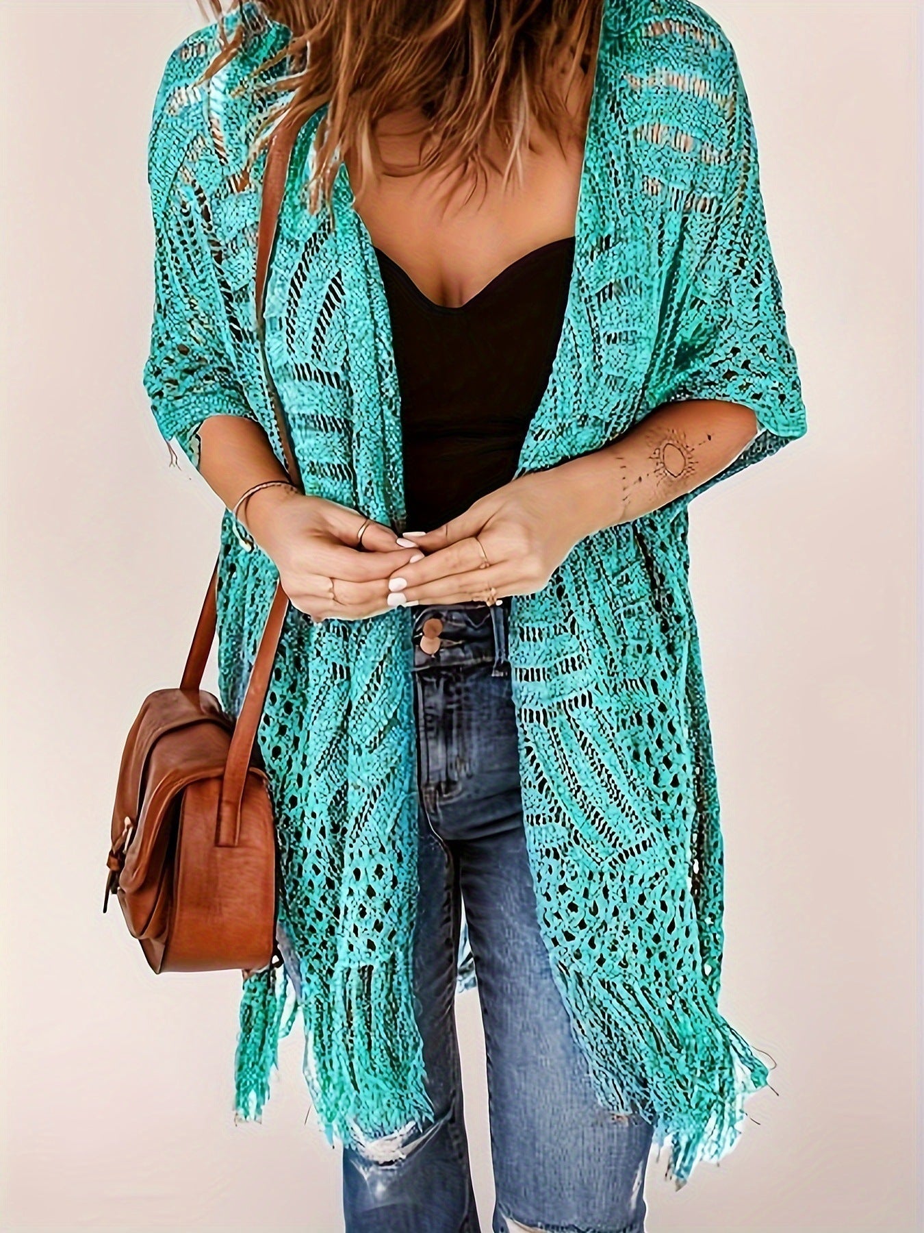 ✨🔥2026 Women's Lightweight Knit Cardigan 💖 Perfect for outdoor beach vacations and sun protection