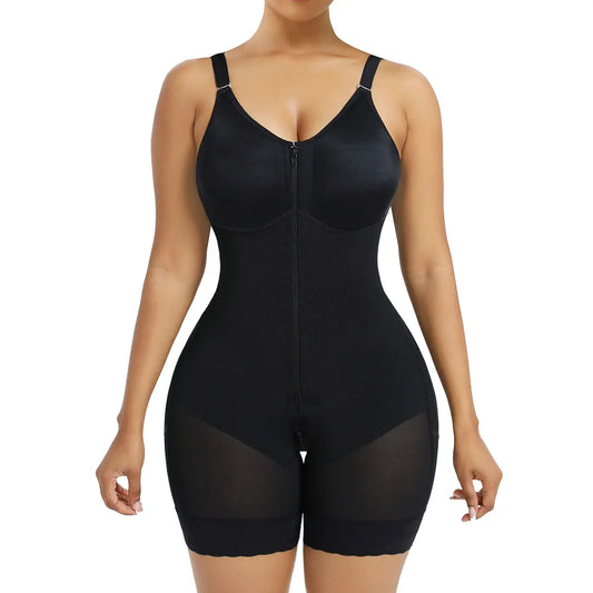 YIANNA Fajas Colombianas Full Body Shaper – Tummy Control Butt Lifter with Zipper Crotch-A0015