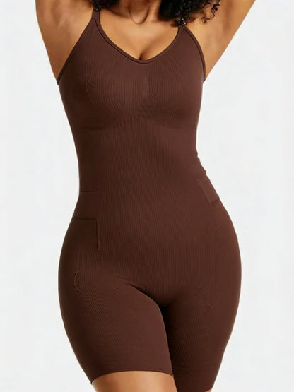 Women's Bathroom-Friendly Shapewear Bodysuit | Tummy Control & Butt Lift - A0033