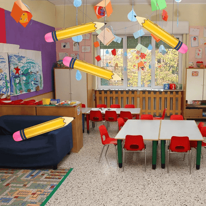 Multicolor PVC Giant Inflatable Pencil Balloon🎈- For Back to School Classroom Welcome & First Day Party Supplies🎒