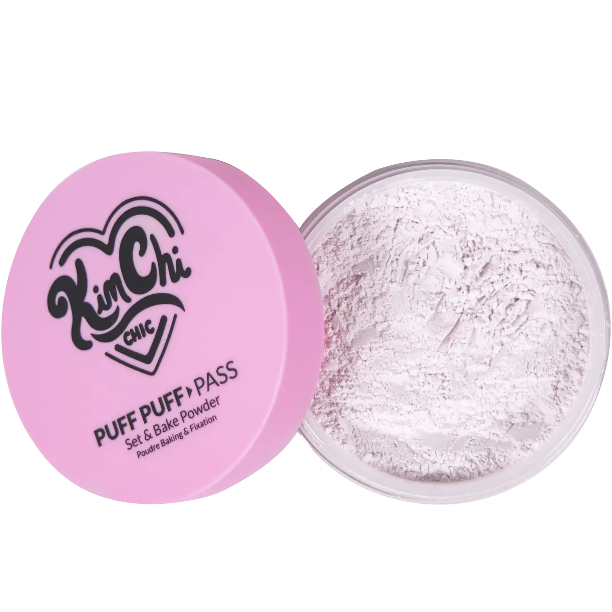 KimChi Chic Puff Puff Pass Set & Bake Powder 24g | Rice Powder & Vitamin-E | Lightweight Translucent Setting Powder | 10 Shades