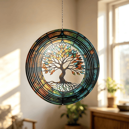 🎐 3D Rotating Wind Chime – Kinetic Hanging Wind Spinner for Garden, Balcony & Outdoor Decor