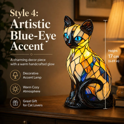 🐾 A Stained-Glass Cat Lamp That Makes Any Room Feel Magical ✨🏆