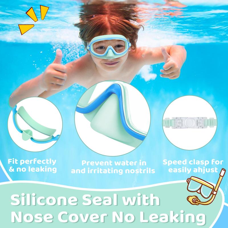 🏊‍♀️Summer Sale is ON! Up to 60% OFF🔥-HD children's large frame waterproof and anti-fog swimming goggles