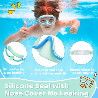 🏊‍♀️Summer Sale is ON! Up to 60% OFF🔥-HD children's large frame waterproof and anti-fog swimming goggles