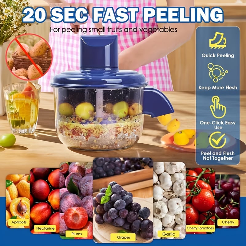 🔥LAST DAY 50% OFF-Universal Automatic Peeler | The Smart Kitchen Gadget That Peels Fruits & More In Seconds