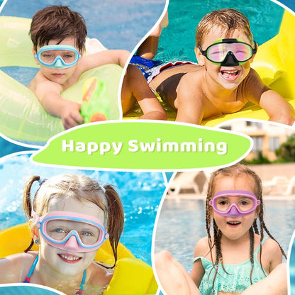 🏊‍♀️Summer Sale is ON! Up to 60% OFF🔥-HD children's large frame waterproof and anti-fog swimming goggles