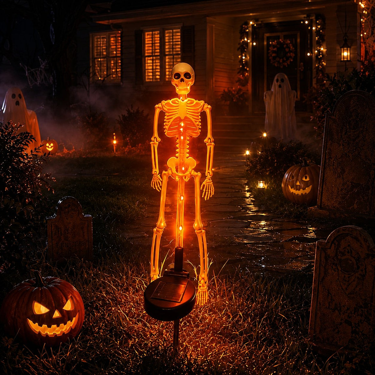 💀 Last Day 50% OFF – Solar Skull Garden Lights with Eerie Color-Changing Glow 🎃