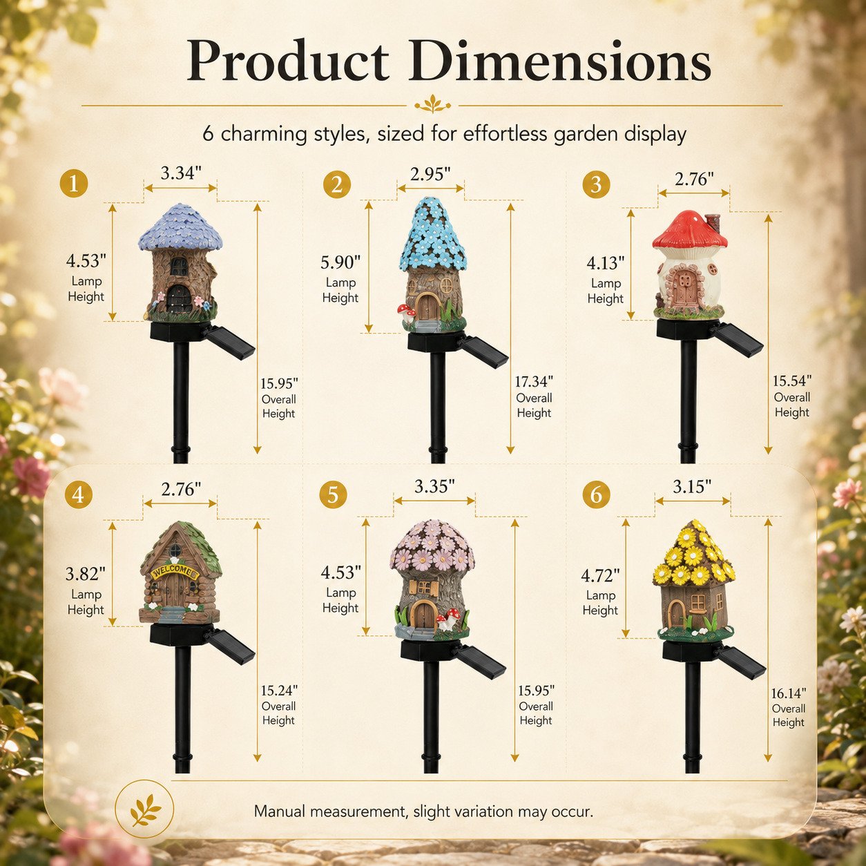 ✨Last Day: 47% OFF🔥Solar Fairy-Tale Mushroom Cottage Garden Light – Whimsical Warm Glow for Paths, Patios & Flower Beds 🍄🌙