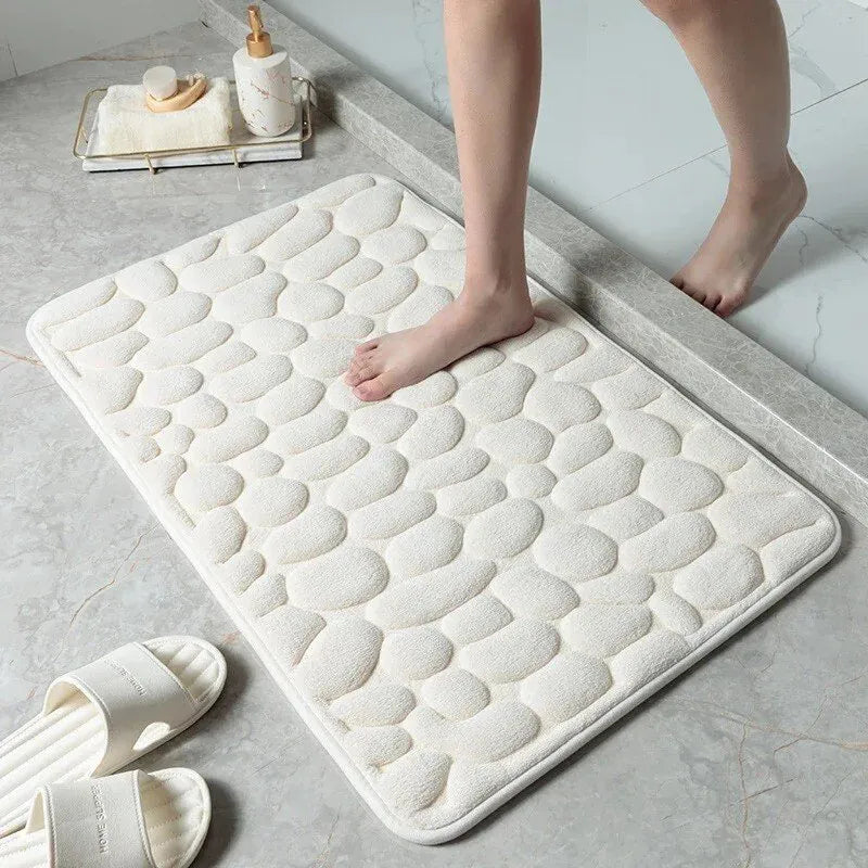 🔥 Cobblestone Embossed Bathroom Bath Mat🛀