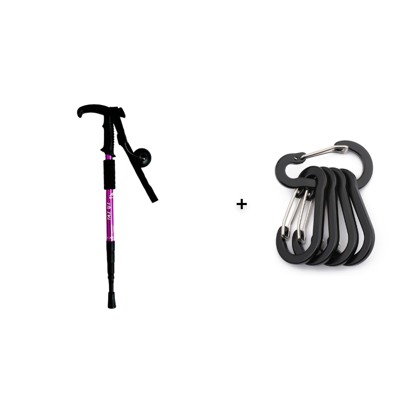 ⛰️Adjustable Aluminum Alloy Trekking Pole – Durable, Shock-Absorbing, Lightweight 🌲