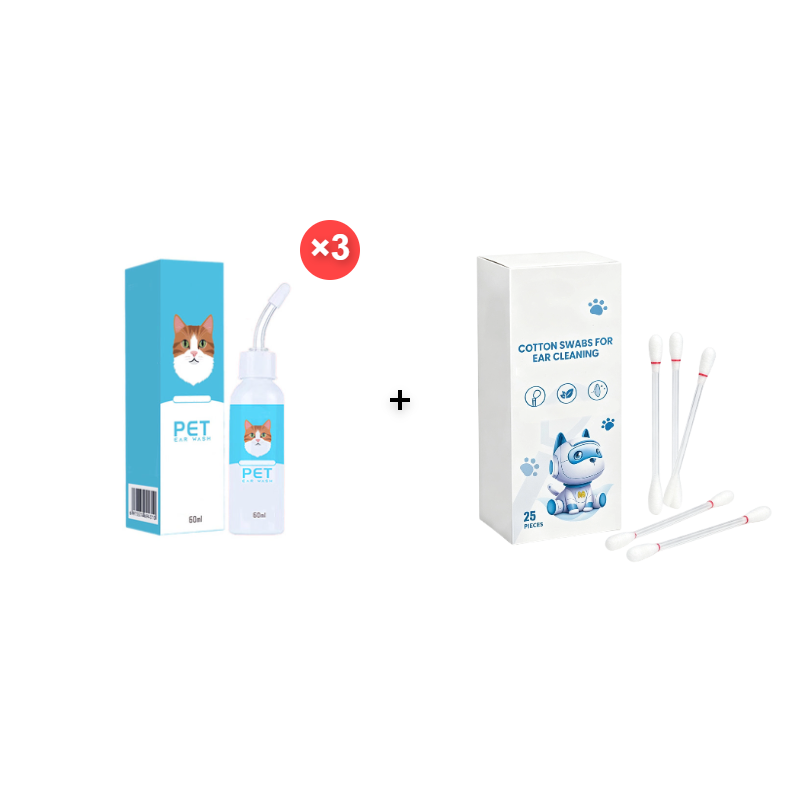 🐶🐱 Ear cleaner, Relieves itching in dogs & cats