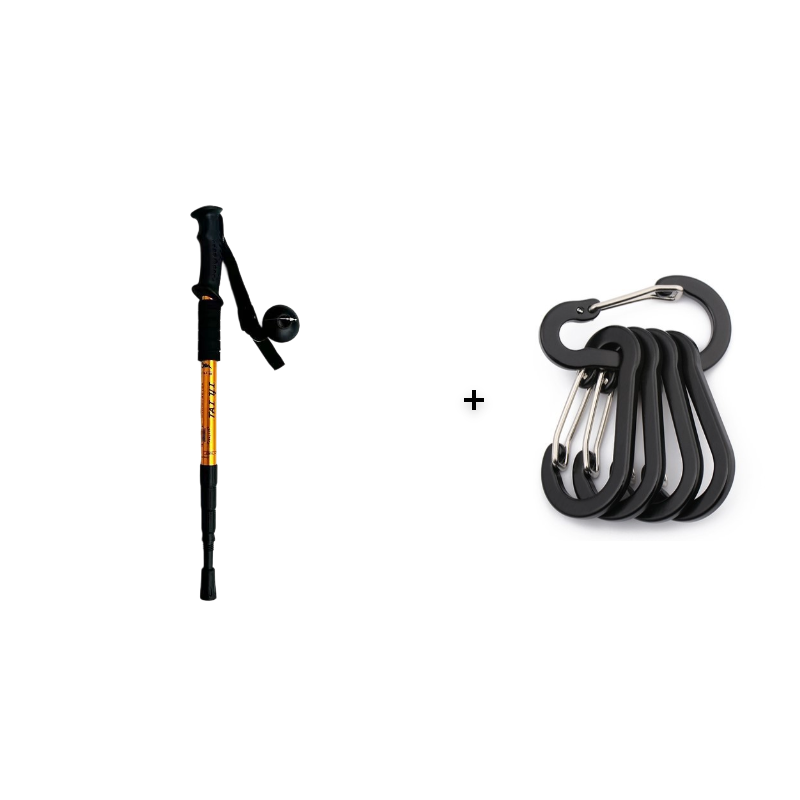 ⛰️Adjustable Aluminum Alloy Trekking Pole – Durable, Shock-Absorbing, Lightweight 🌲