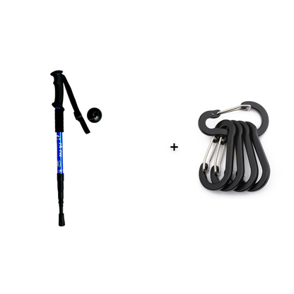 ⛰️Adjustable Aluminum Alloy Trekking Pole – Durable, Shock-Absorbing, Lightweight 🌲
