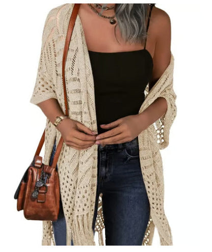 ✨🔥2026 Women's Lightweight Knit Cardigan 💖 Perfect for outdoor beach vacations and sun protection