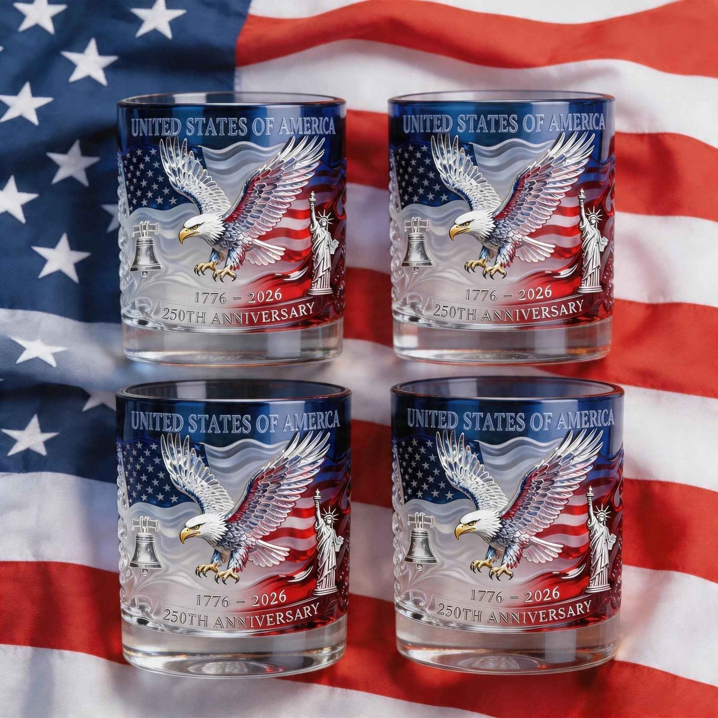 🫙Limited Edition 2026 USA 250th Anniversary Commemorative Glass -💎1776-2026 Heritage Edition