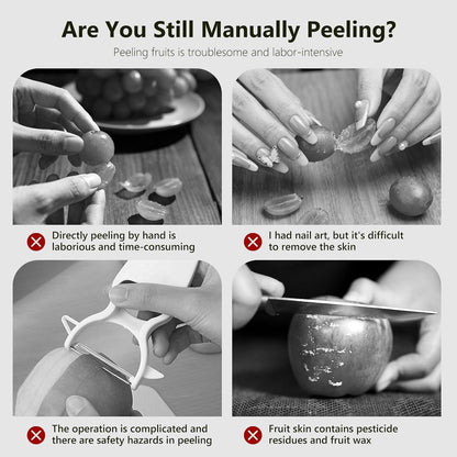 🔥LAST DAY 50% OFF-Universal Automatic Peeler | The Smart Kitchen Gadget That Peels Fruits & More In Seconds