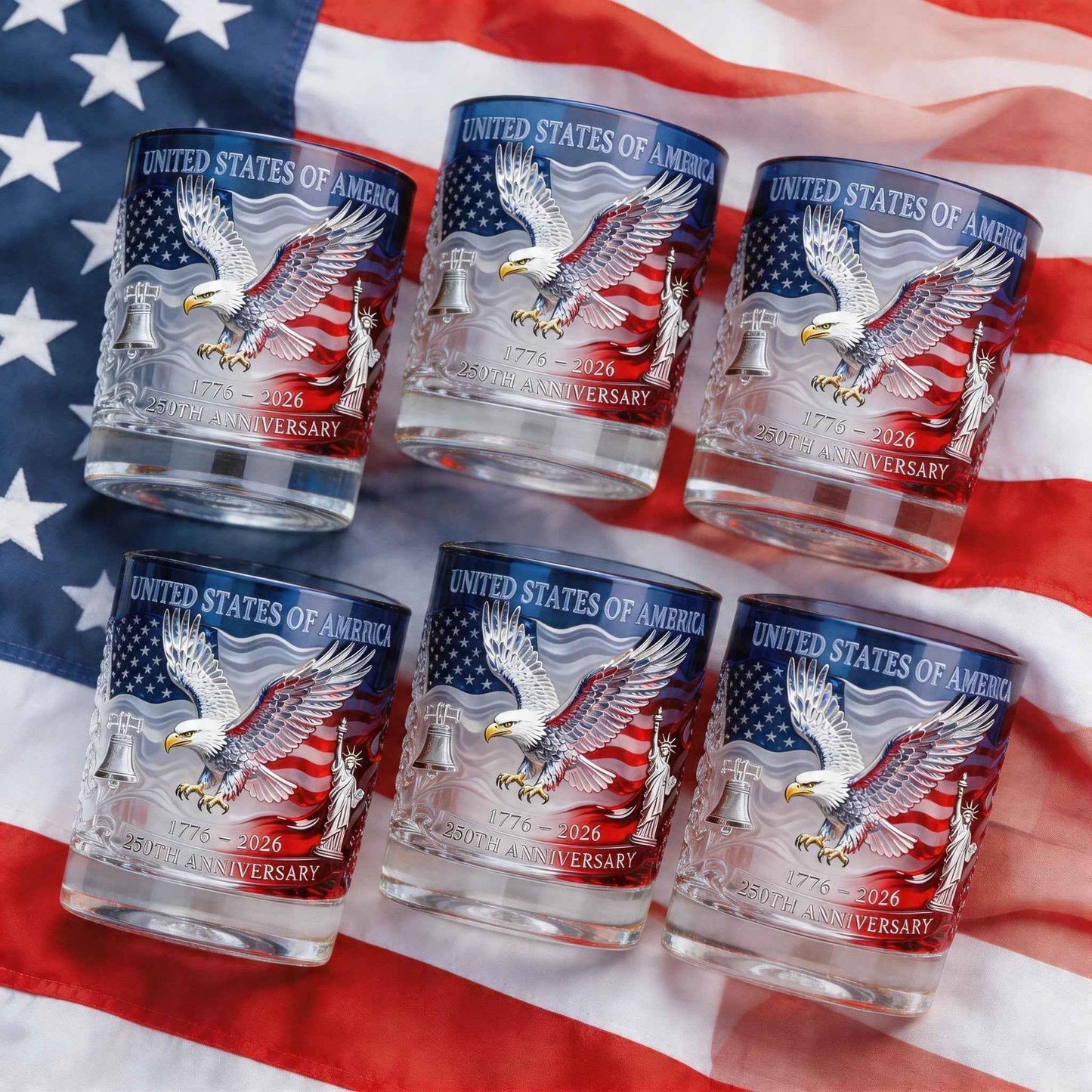 🫙Limited Edition 2026 USA 250th Anniversary Commemorative Glass -💎1776-2026 Heritage Edition