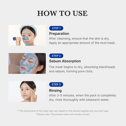 Medicube Zero Pore Blackhead Mud Mask – 3-Minute Deep Pore Cleansing Korean Skincare-A0028
